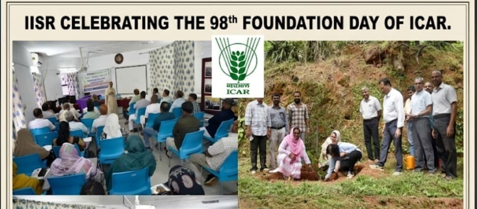 ICAR-IISR celebrated the 98th Foundation Day of Indian Council of Agricultural Research